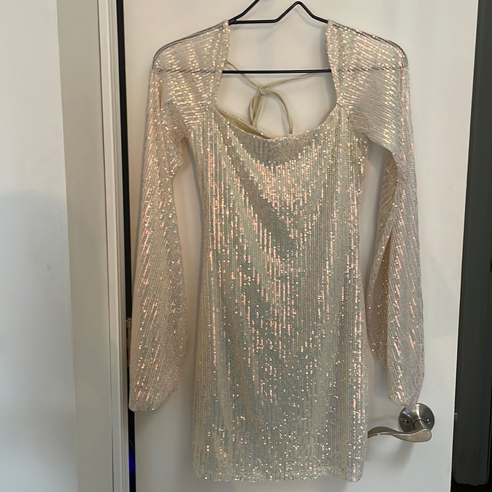 Chantelle Lucy in the Sky champaign sequin dress